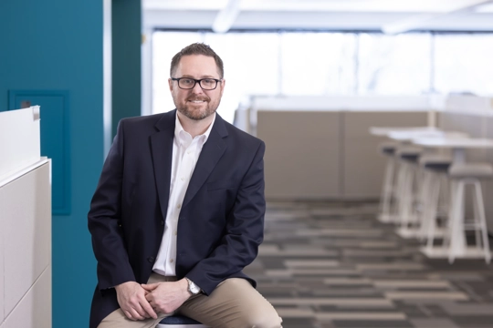 portrait of a smiling person in business attire